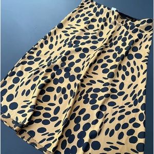 J crew animal print skirt, NWT L